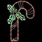 Northlight LED Lighted Candy Cane Christmas Window Silhouette - 18" - Red and Green